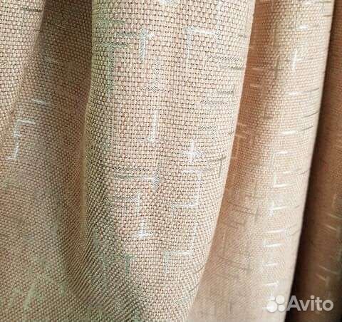 Шторы готовые, рогожка штрих