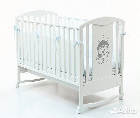 Детская кроватка Bambolina 125 х 65, с матрасом