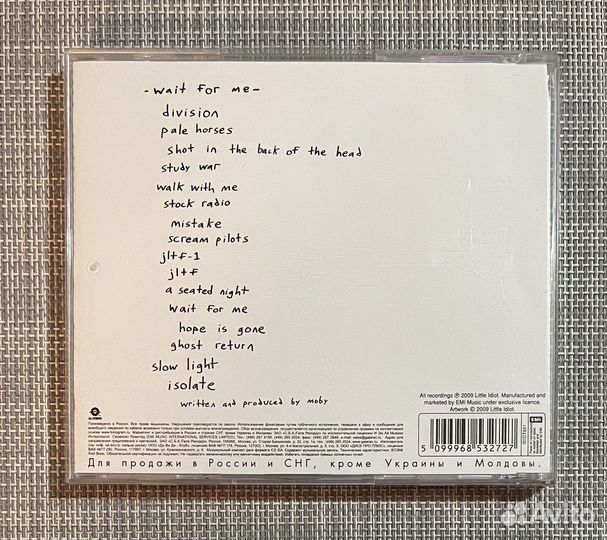 Moby - Wait For Me CD Rus