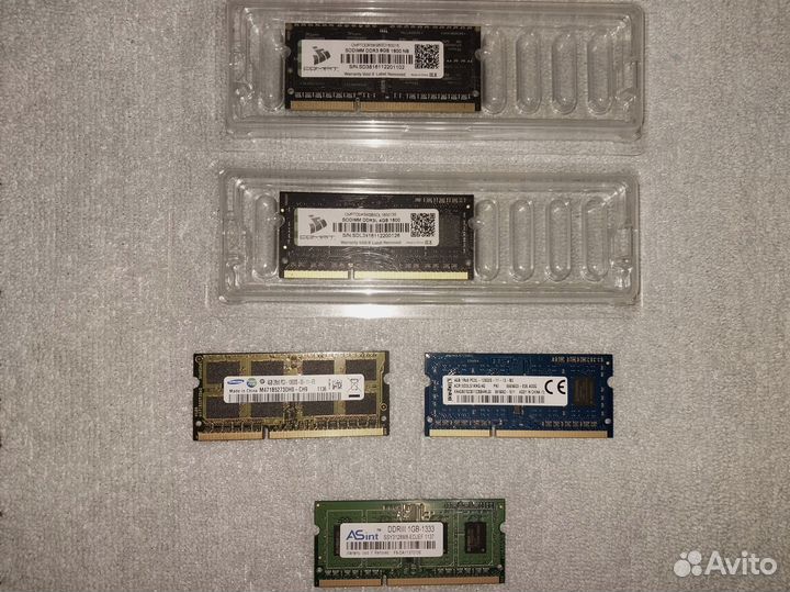 Озу Ddr 3/Ddr 4/ 1Gb/2Gb/4Gb/8Gb