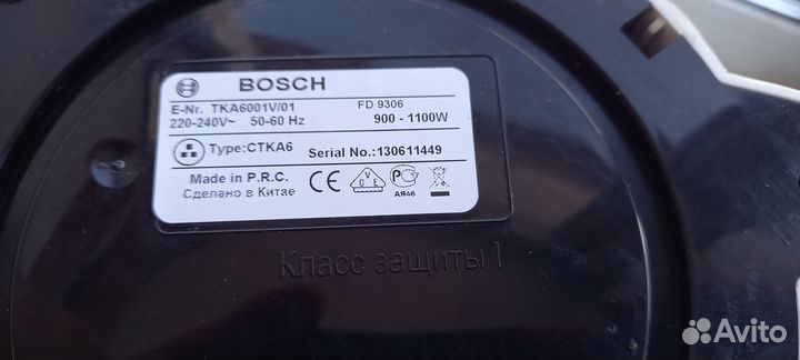 Кофеварка капельная Bosch TKA 6001 (1100 Вт, 1440