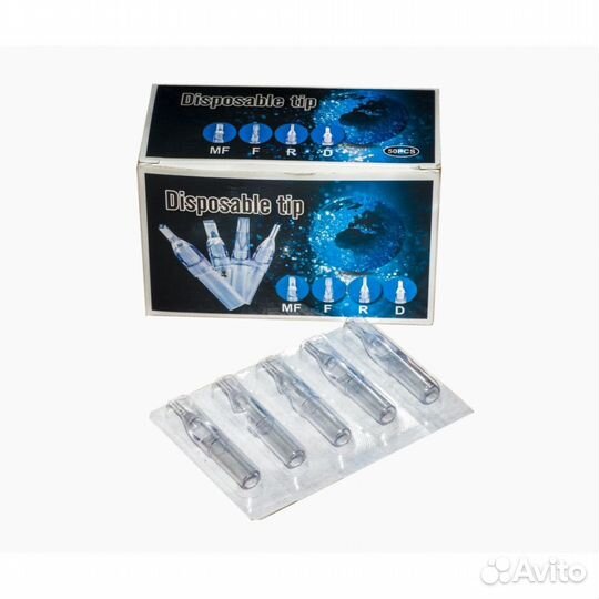 Наконечники (типсы) одноразовые (50шт)