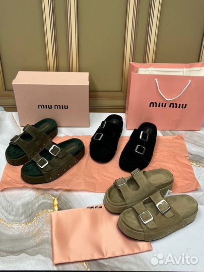 Сандалии Шлепки Miu Miu Размер 36-40