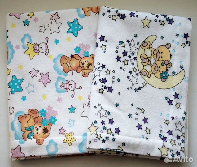 Непромокаемая пеленка фланелевая