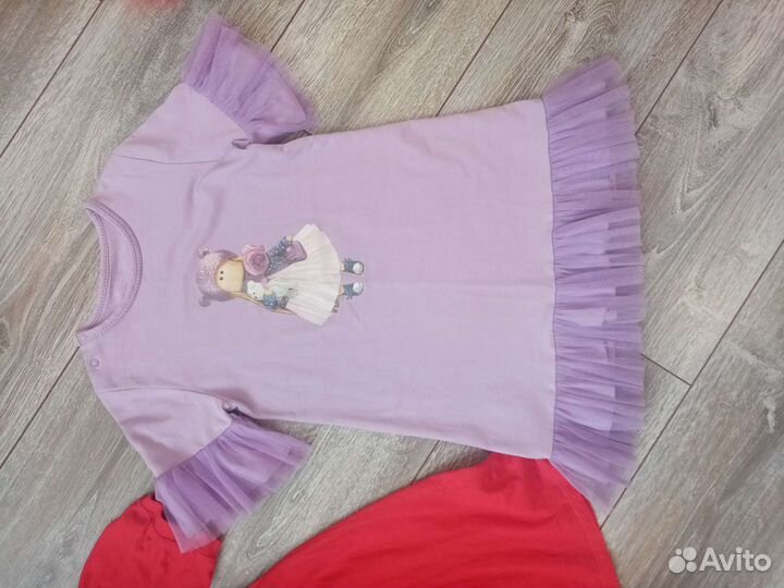 Вещи пакетом на девочку 110 116