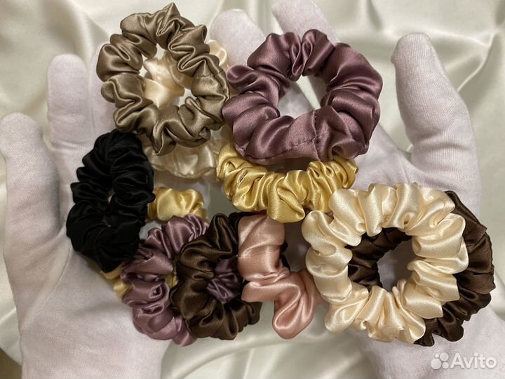 Шелковые резинки для волос
