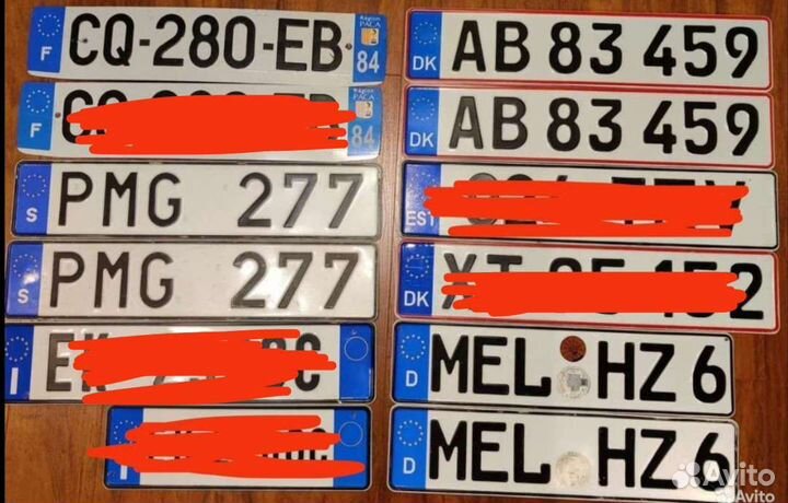 Автомобильные номера Евросоюз (Только обмен)