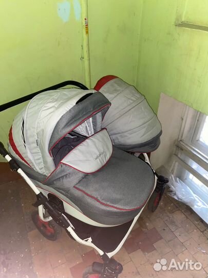 Indigo DUO коляска детская для двойни 2 в 1