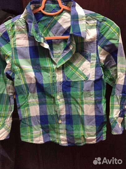 Рубашки на 3-4 года пакет