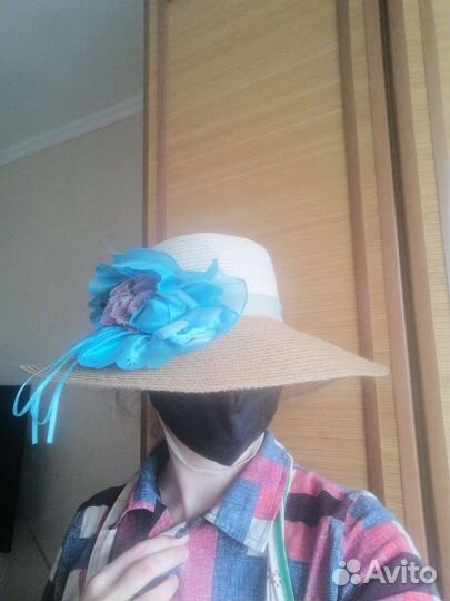 Шляпа летняя под соломку