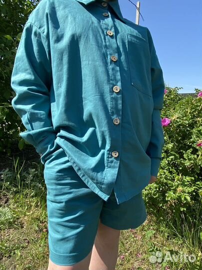 Детский комплект из конопляной ткани