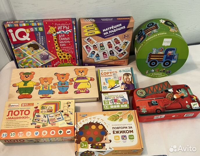 Развивающие игры, пазлы Bondibon, Djeco