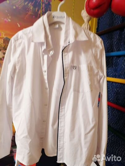 Рубашка для школьника мальчика размер 152 см