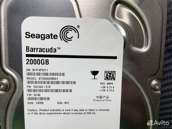 Жесткий диск 2 Tb Seagate 7200 Barracuda