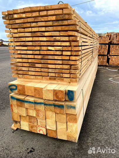 Брус обрезной 100х150х6000мм 1 сорт ГОСТ
