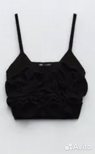 Топ/жилетка Zara с рюшами/новый