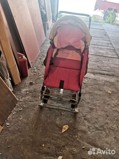 Детские санки коляска