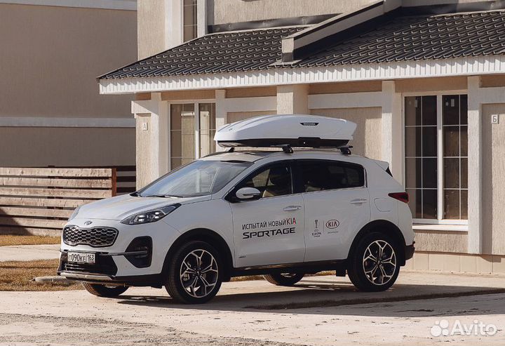 Автобокс (бокс на крышу) Broomer 430 Л, Белый