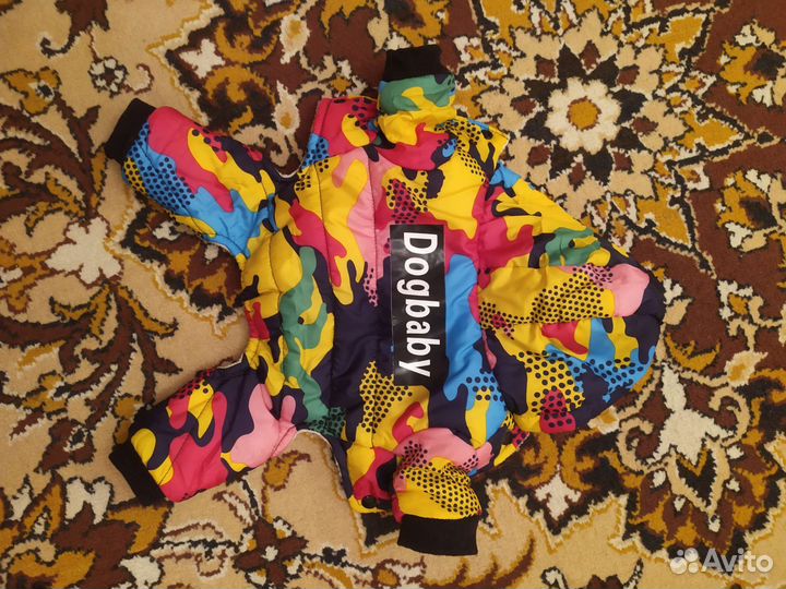 Теплый зимний комбинезон для собак, размер S