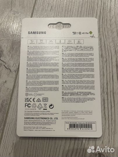 Карта памяти micro sd 256 samsung