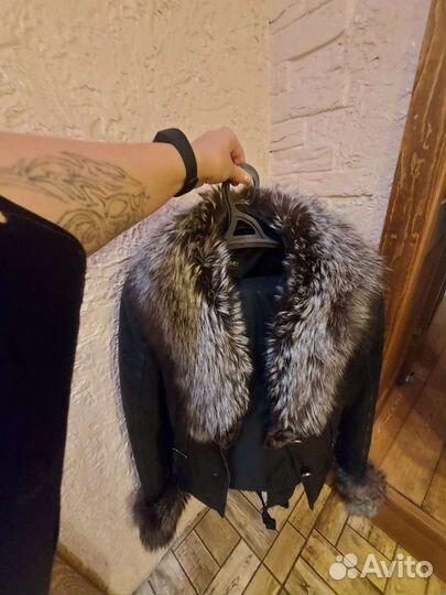 Парка с натуральным мехом