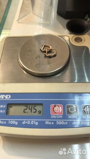 Золотые серьги сапфиры и бриллианты