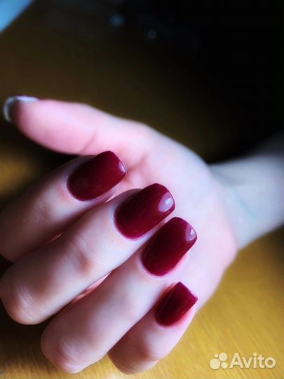 Маникюр покрытие гель лак, наращивание