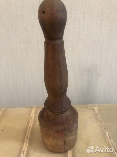Толкушка деревянная старинная