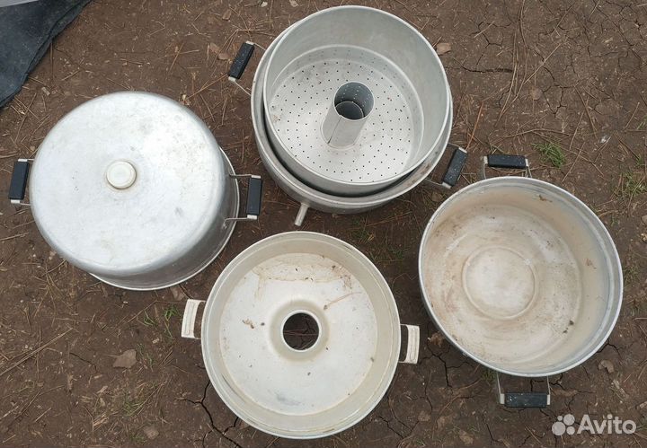 Соковарка Polfa Мантышница алюминиевая Кастрюля