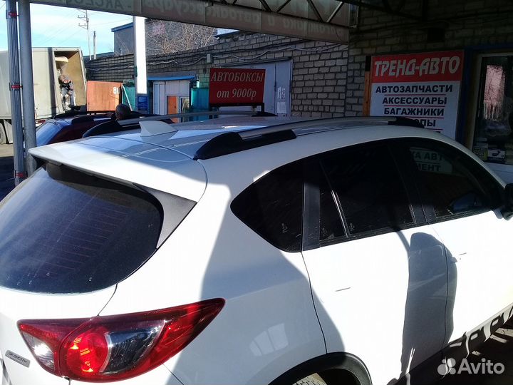 Рейлинги на крышу Mazda CX-5 серебристые