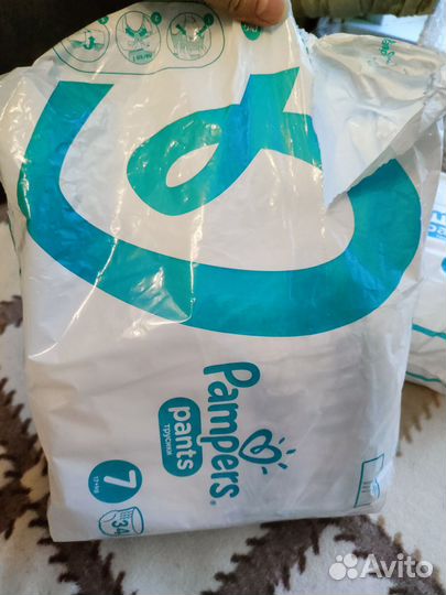 Подгузники трусики pampers 7