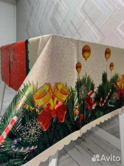 Скатерть новогодняя клеенка