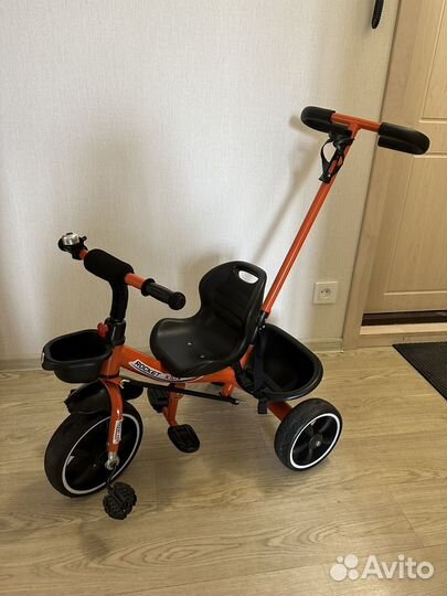 Велосипед детский с родительской ручкой