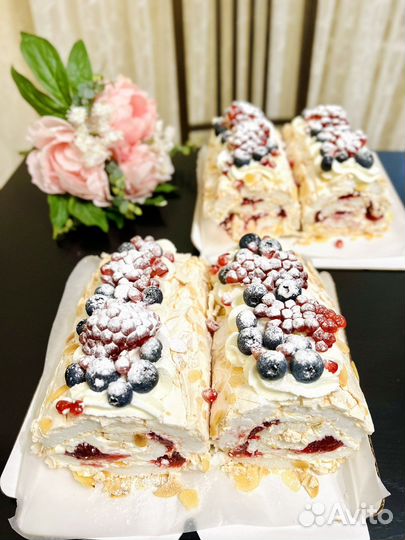 Меренговый рулет