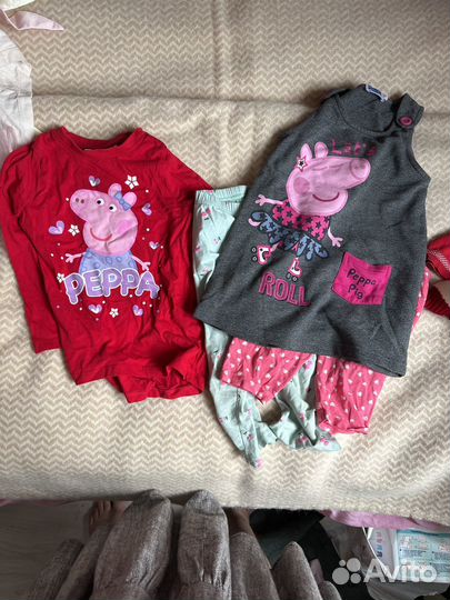 Большой пакет вещей на девочку 92 98