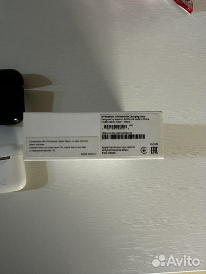 Наушники apple airpods 2 оригинал