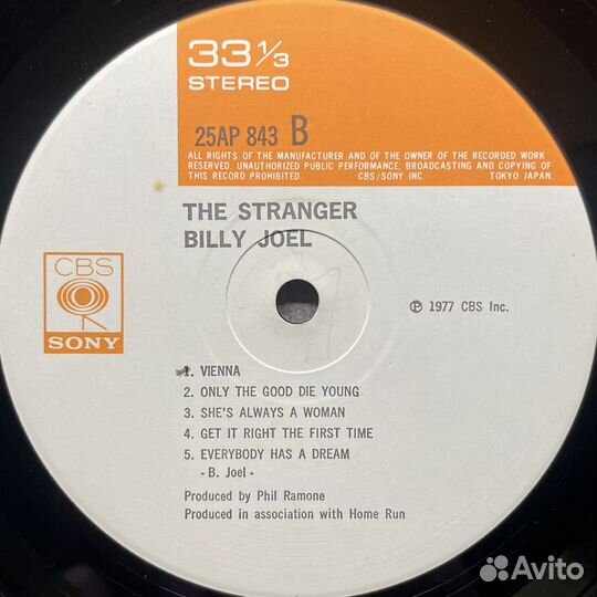 Billy Joel – The Stranger (Япония 1978г.)
