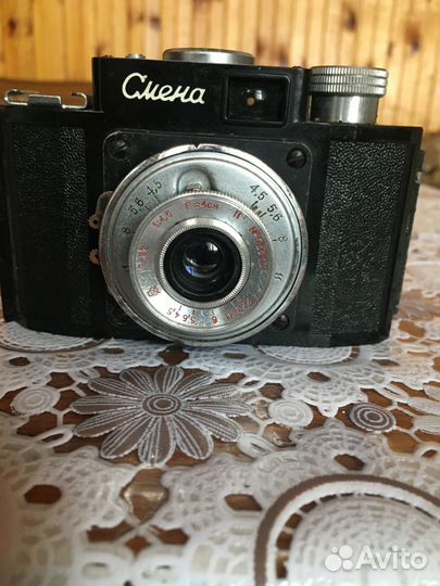 Ретро фотоаппарат смена