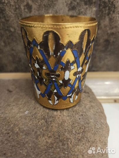 Позолоченная стопка Графин чешский Богемия