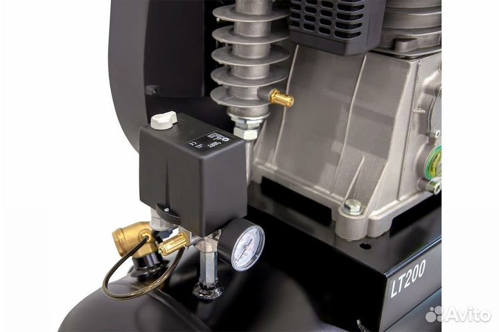 Стационарный воздушный компрессор 200л 606л/мин wiederkraft WDK-92060