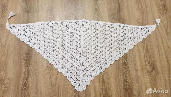 Бактус, косынка, шарф, косынка. Ручная работа