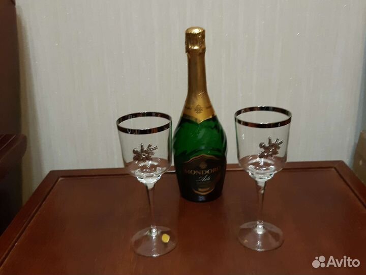 2 бокала редкие винтаж, подарок на свадьбу, юбилей