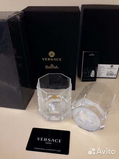 Versace Rosenthal 2 бокала для виски