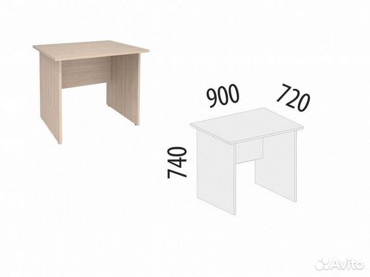 Стол компьютерный Альфа 63 261 для офиса