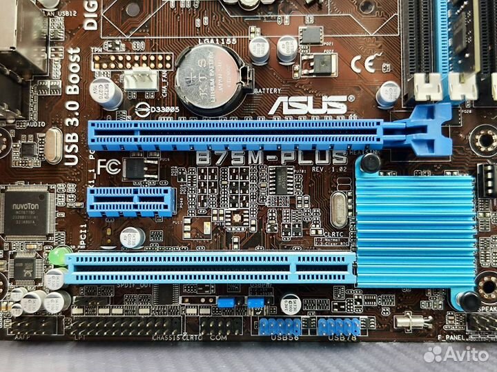 Комплект asus B75M-plus/ Intel Core i7-3770 / 16Gb