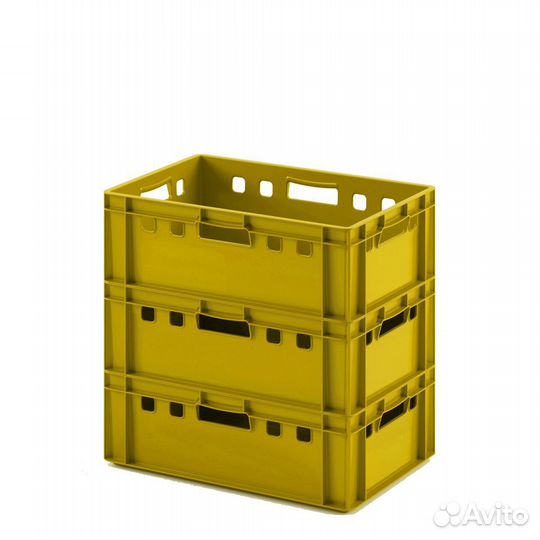 Пластиковый ящик Е2 600 x 400 x 200 мм цветной