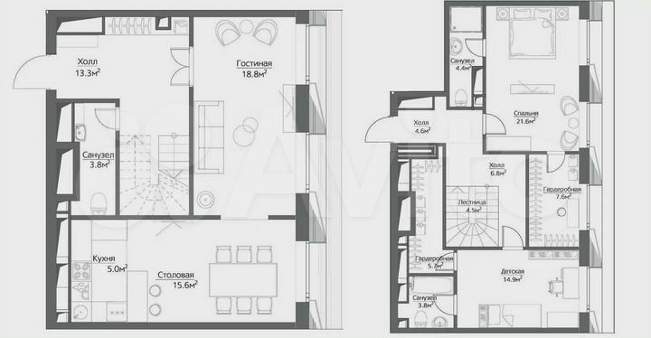5-к. квартира, 134,4 м², 57/57 эт.