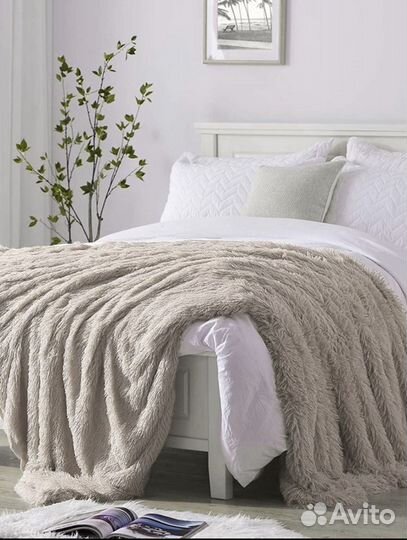 Плед с ворсом 220*240 см евро