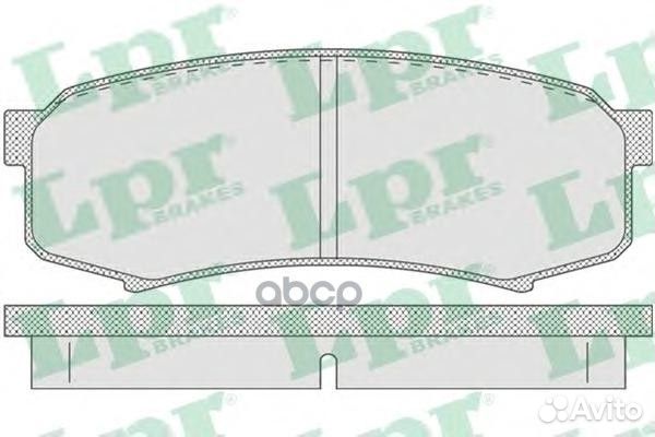 Колодки тормозные toyota LC 80/90/120 90/mitsu
