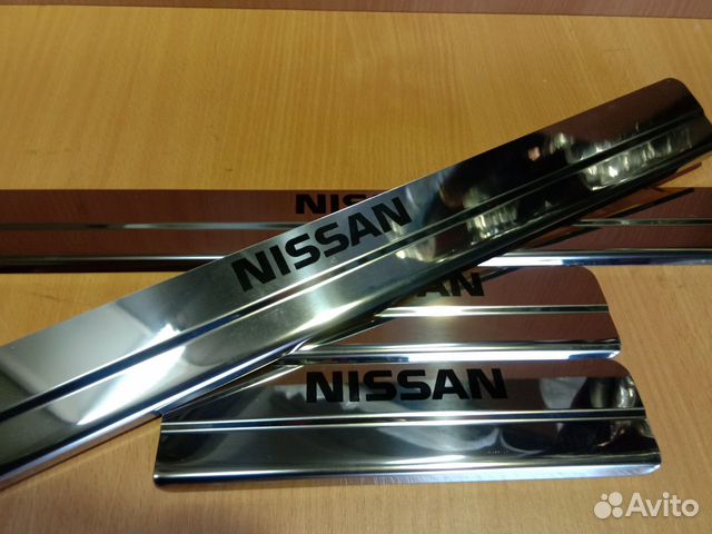 Накладки на пороги Nissan Sentra (нержавейка)